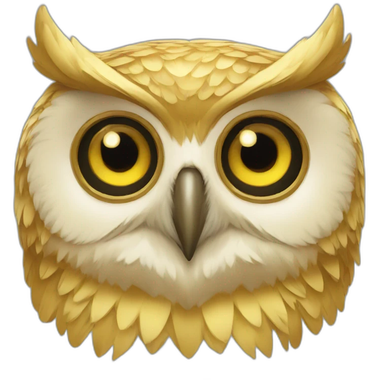 Golden owl emoji