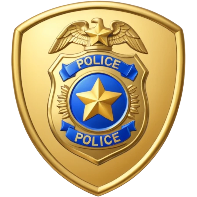police badge emoji