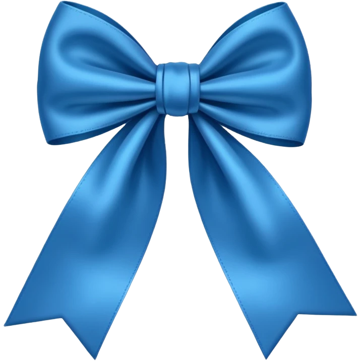 blue bow emoji