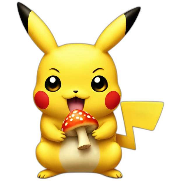 pikachu-eating-mushroom emoji