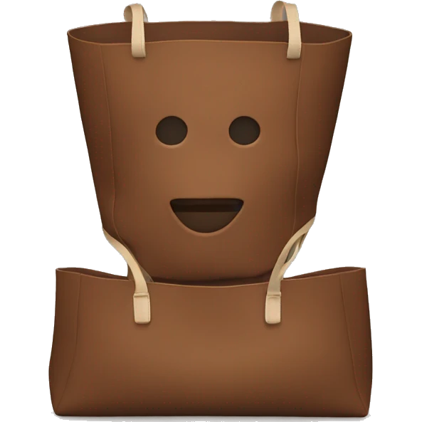 The totebag in brown emoji