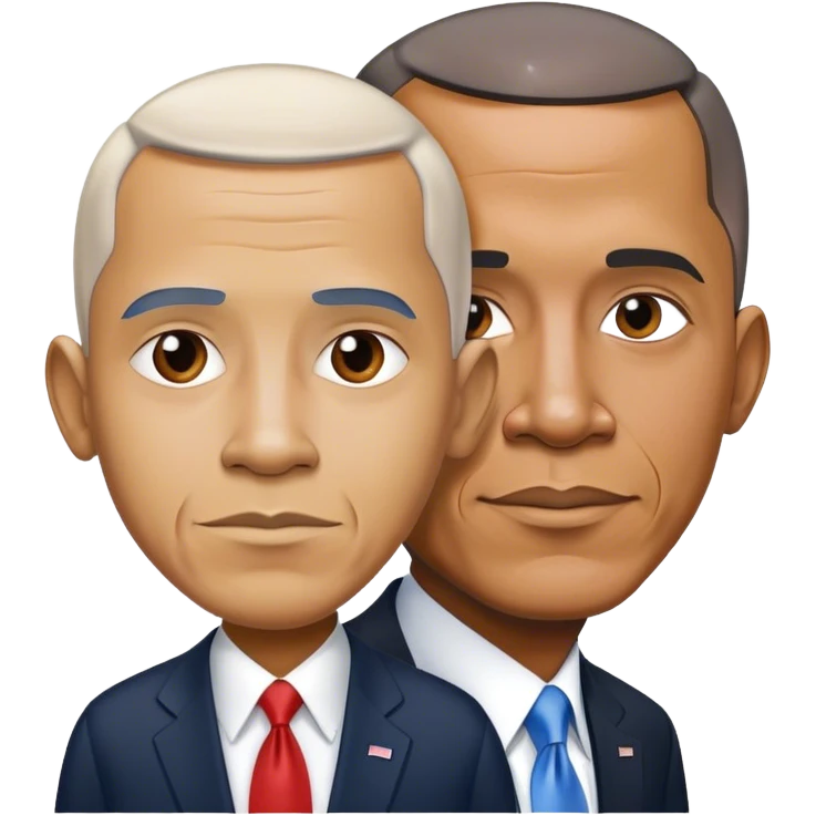 Obama and trump emoji