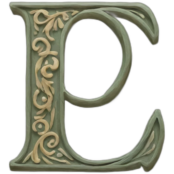 Calligraphic C letter emoji