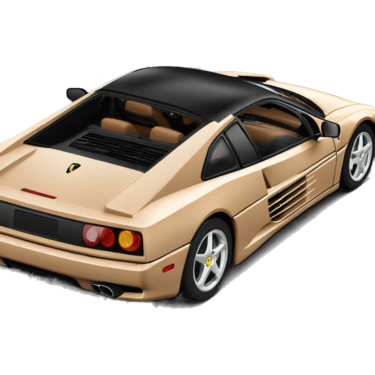 black ferrari 348 brown interior emoji