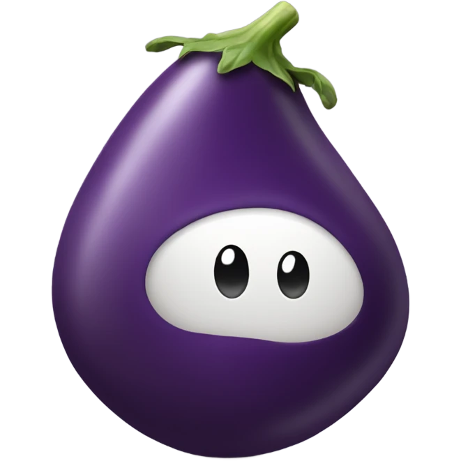 curvy egg plant emoji