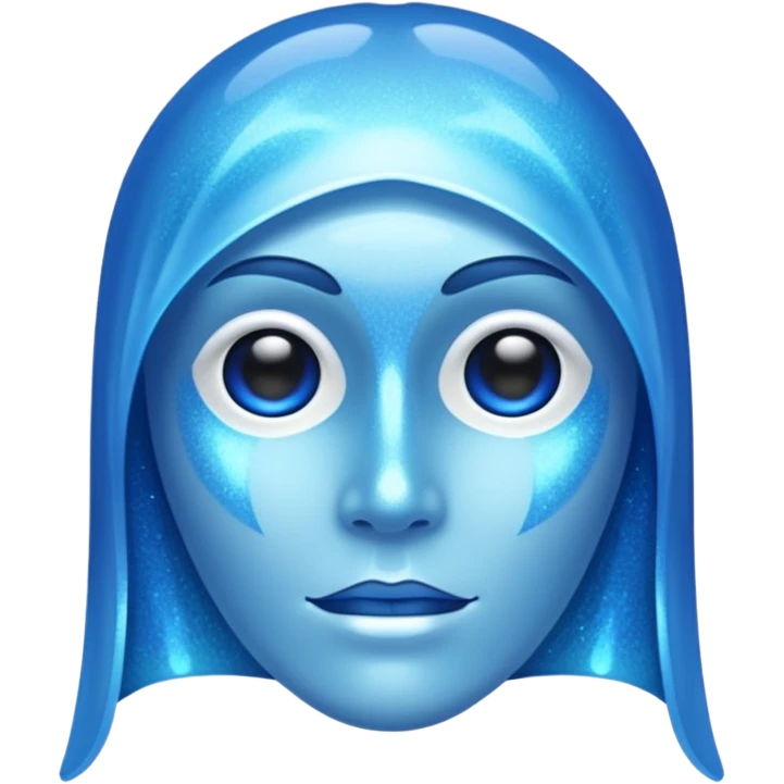 Glitter Blue Panthom emoji