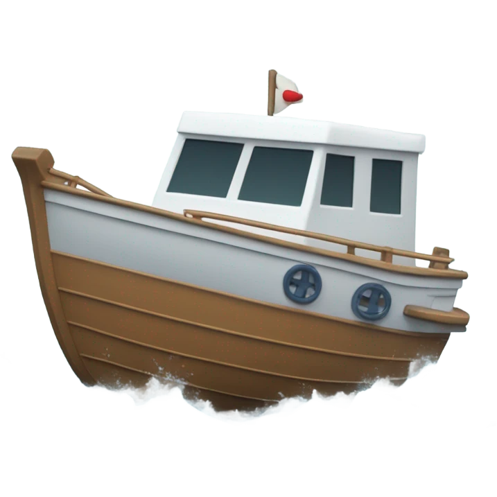 A car driving a boat emoji