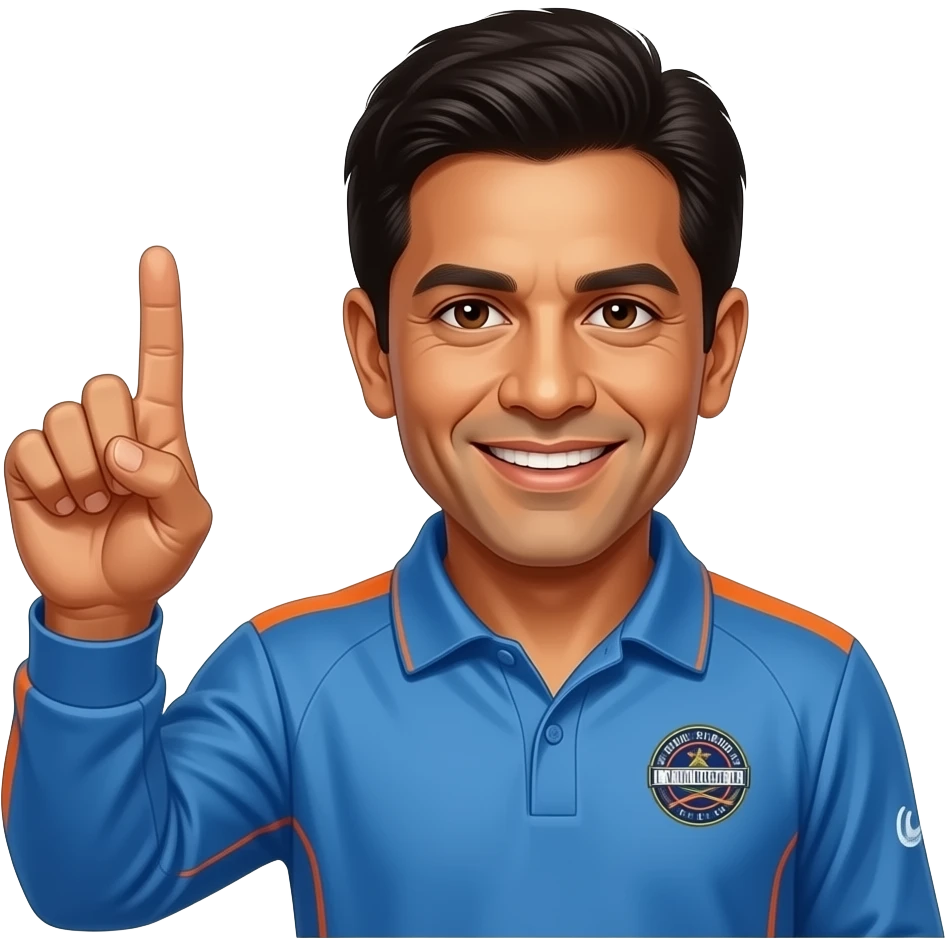 Sachin tendulkar century gesture emoji
