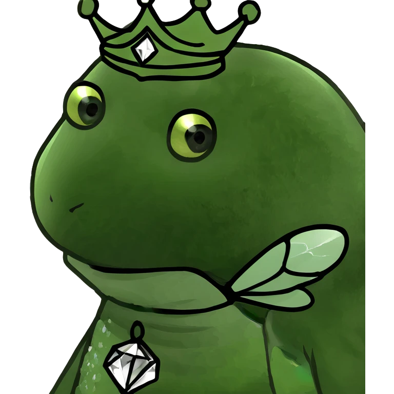 Fancy mint green queen bee with diamond jewelry, rhinestone embellishments, and glitter sparkles emoji