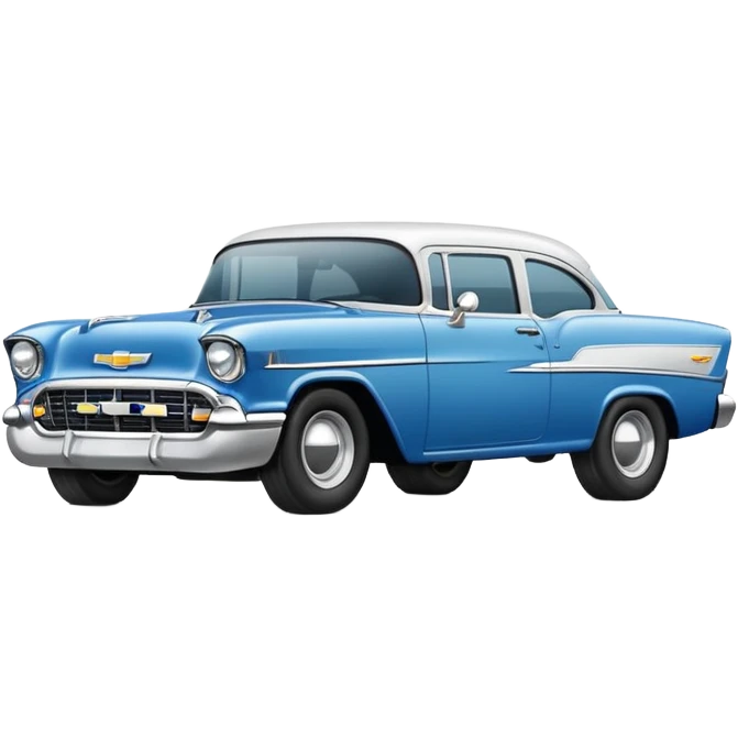 White outline Chevy logo emoji