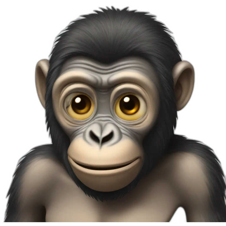 hypnotized ape emoji