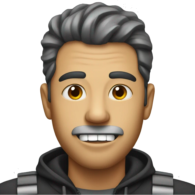  man with zipper mouth  emoji