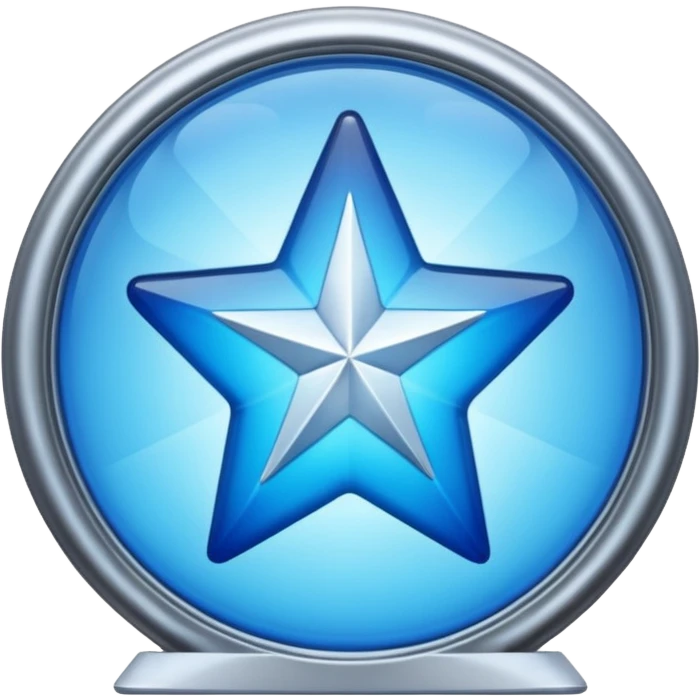 store with blue star emoji