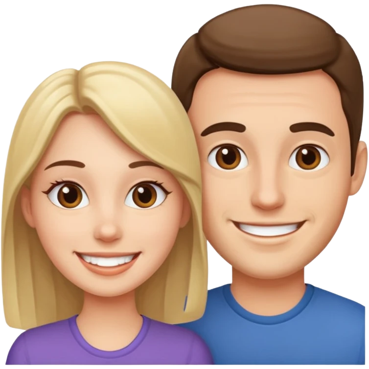 An engaged couple emoji