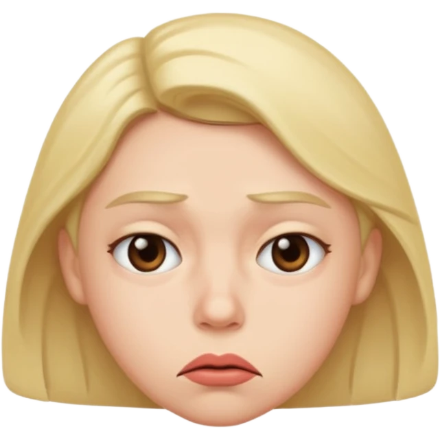 🤨 fazendo um biquinho pra baixo emoji