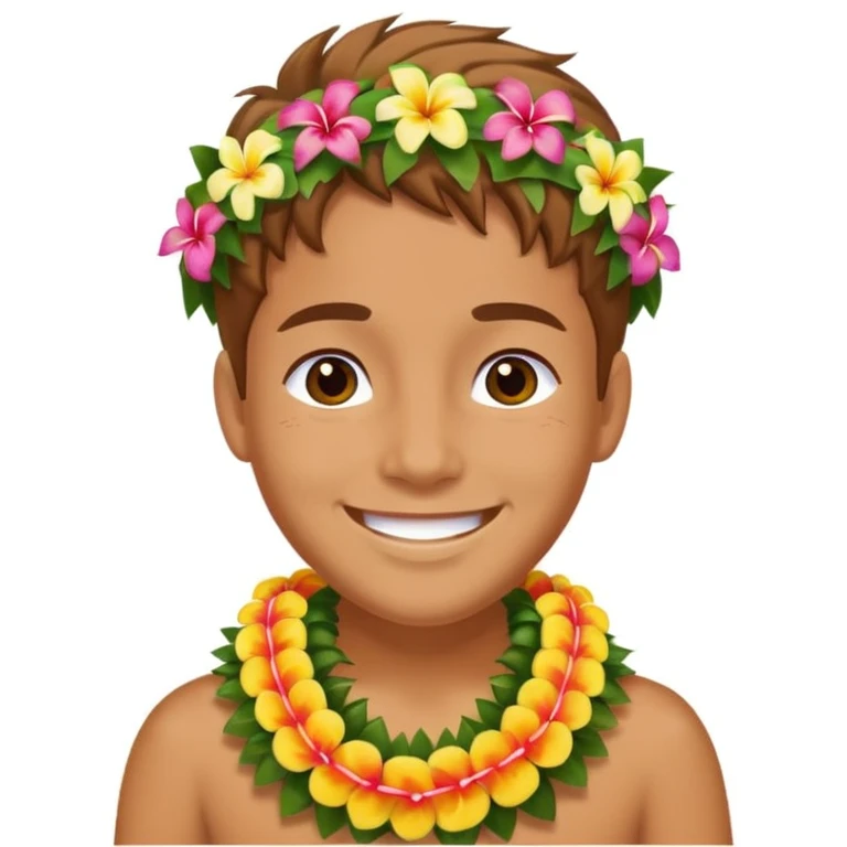 hawai, sin el marco emoji