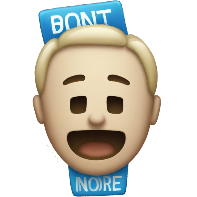 Dont disturb sign emoji