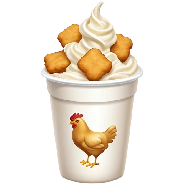 McFlurry and chicken nuggets emoji