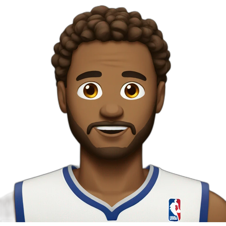 NBA white dude brown hair with 21 on his jersey emoji