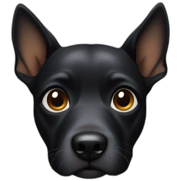 Black dog emoji