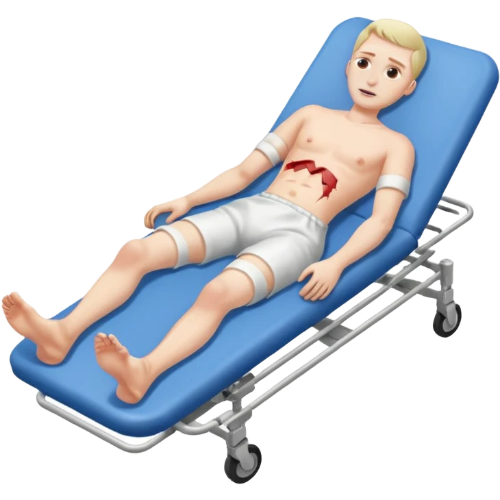 Man on a stretcher emoji