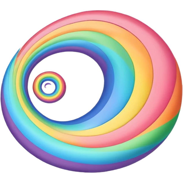 whimsical swirling rainbow dream emoji