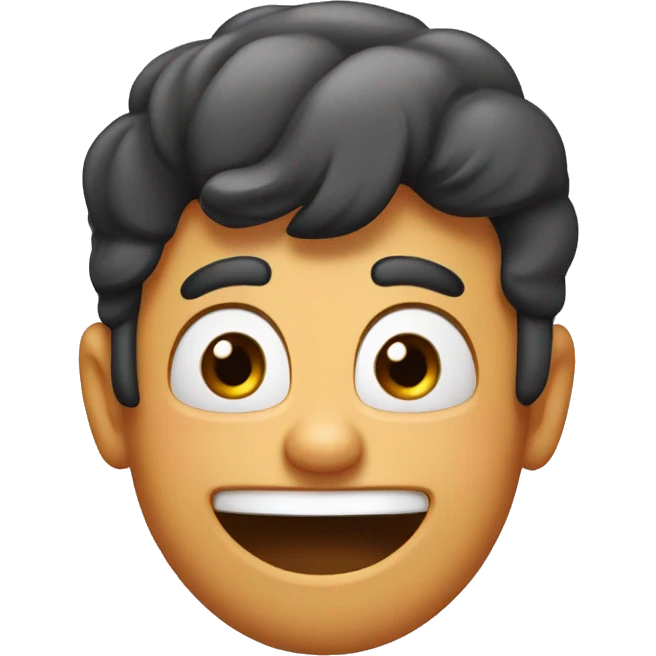 Goofy blushing face  emoji