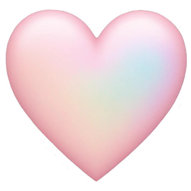Pastel heart emoji