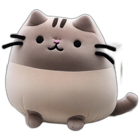 fat plush Pusheen on top of Columbia center Seattle emoji