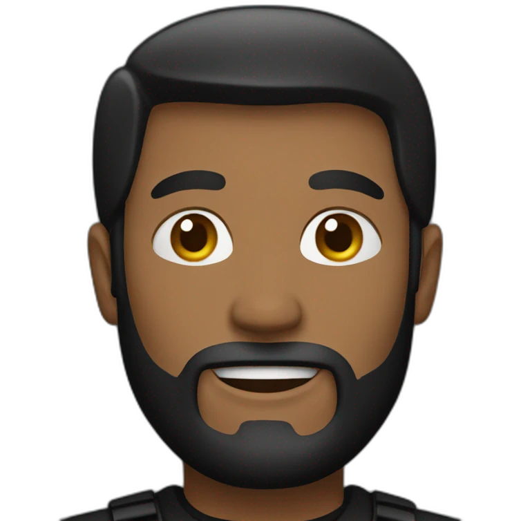 man in black emoji