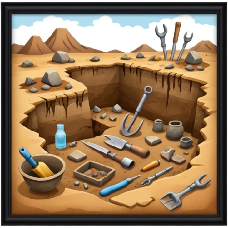 Archaeology = emoji