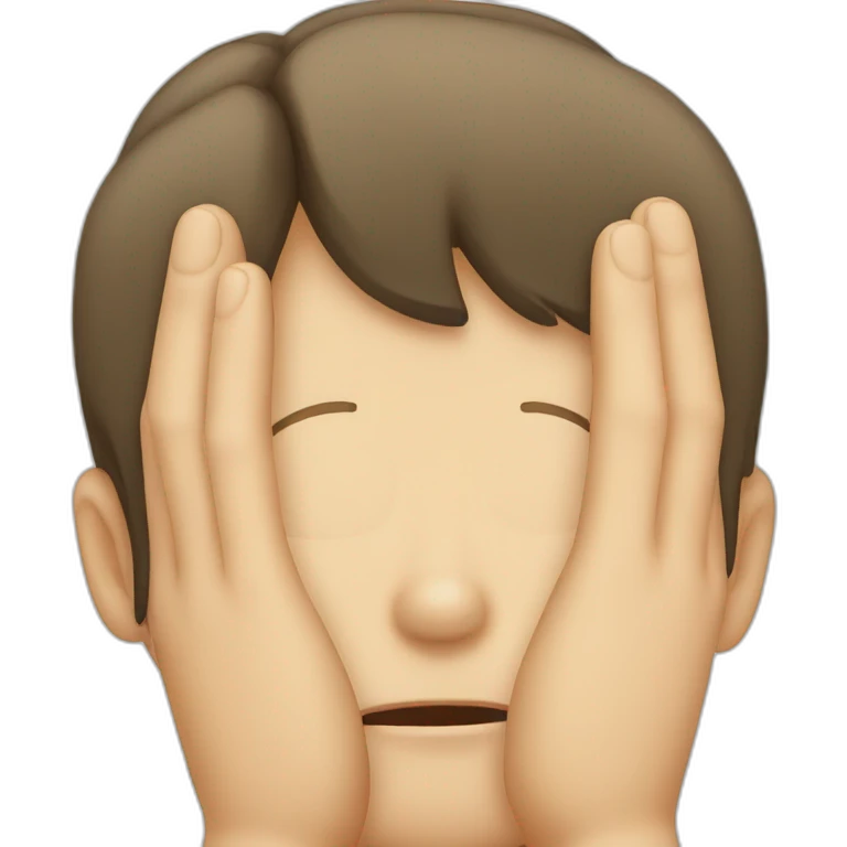 Face palm emoji