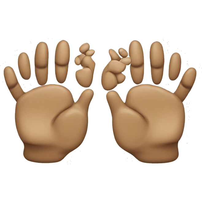 two dog paw doing a handshake emoji