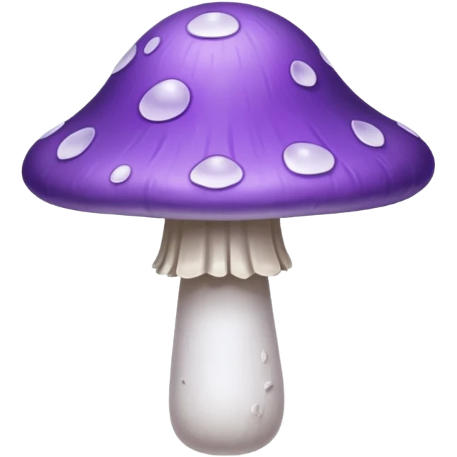 cogumelo fantasma fantasma roxo e branco emoji