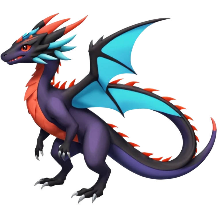 Eveelution-Salandit-Nargacuga-Noivern-fusion (Full body) emoji