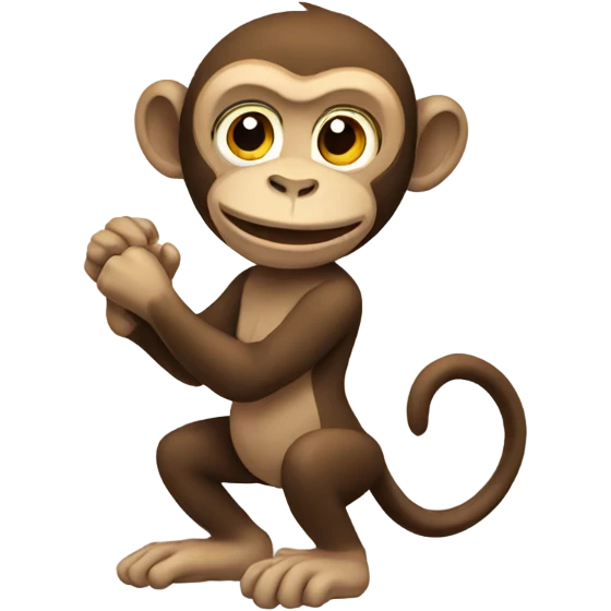Monkey working emoji