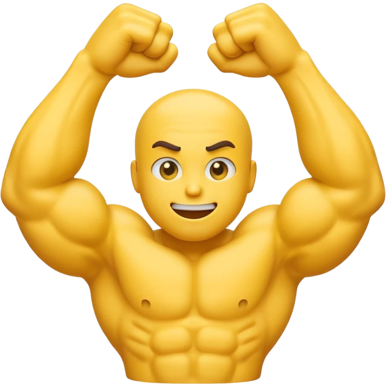 Emoji flexing muscles emoji