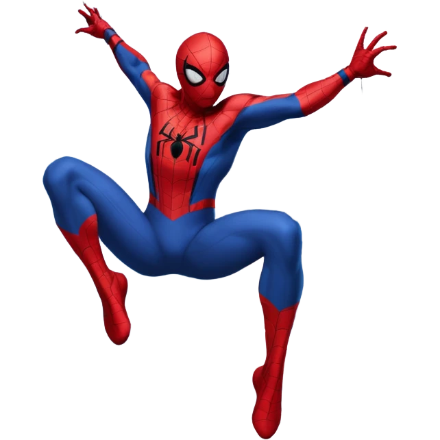 Spider-Man swinging from a building  emoji