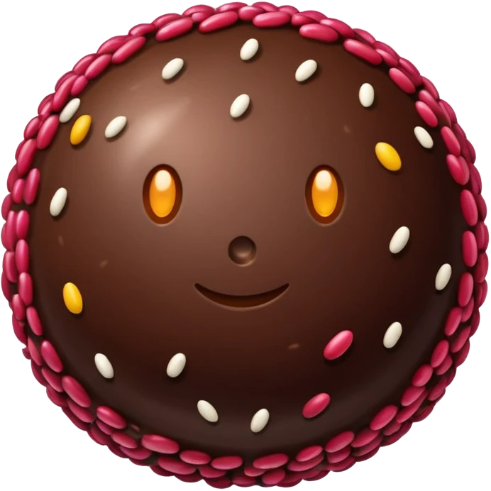 chocolate sprinkle ball emoji