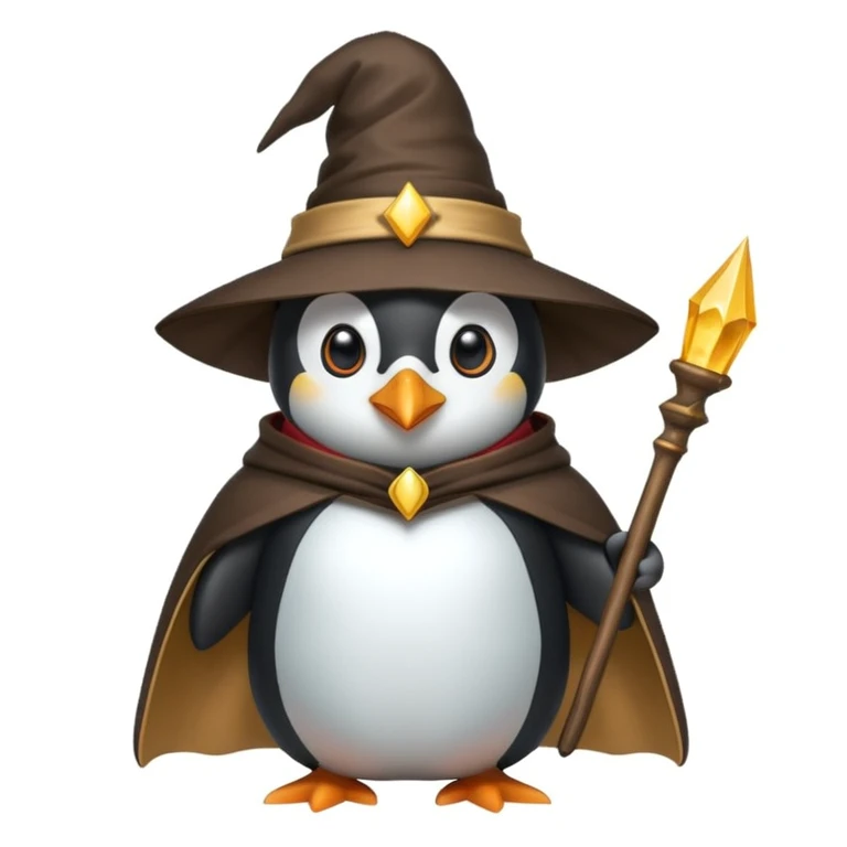 Penguin Wizard emoji
