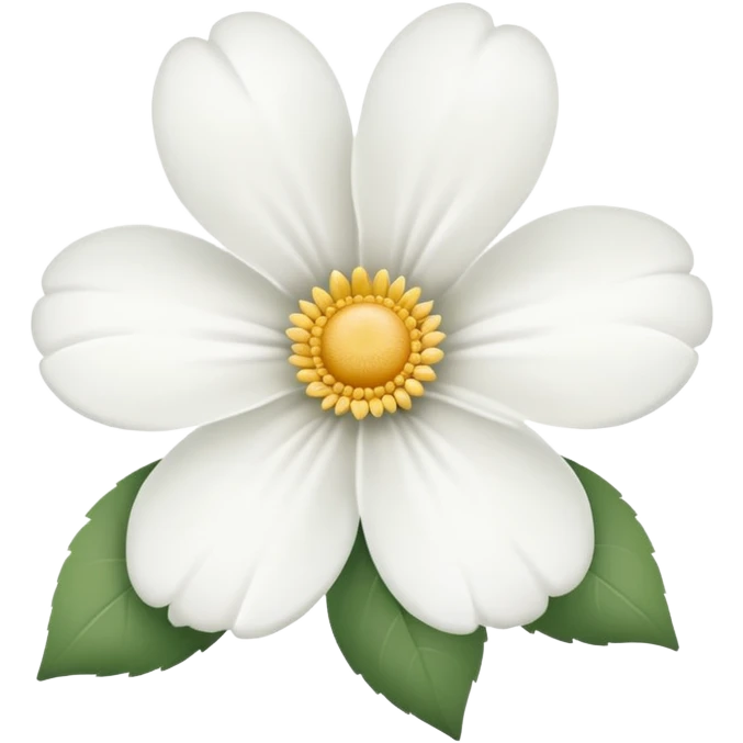 Flor blanca de sentido pésame emoji