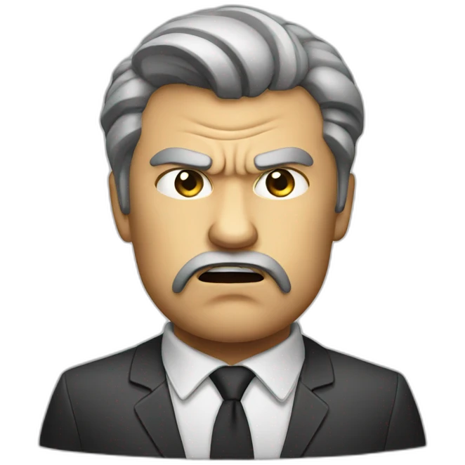 Angry manager emoji