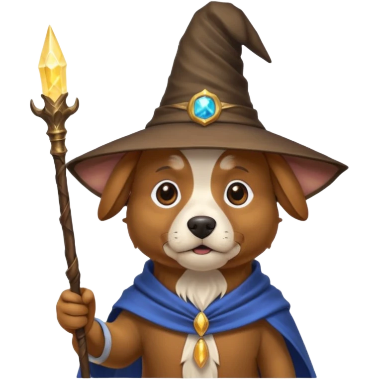 Dog wizard emoji