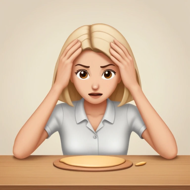 woman smacking head on table  emoji