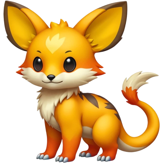 Cute cool animal hybrid Fakemon full body emoji