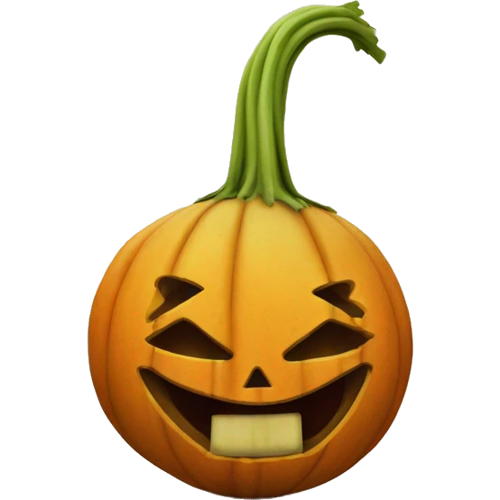 Turnip Jack o lantern emoji