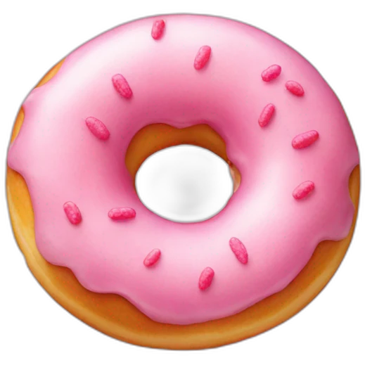 pink mochi donut emoji