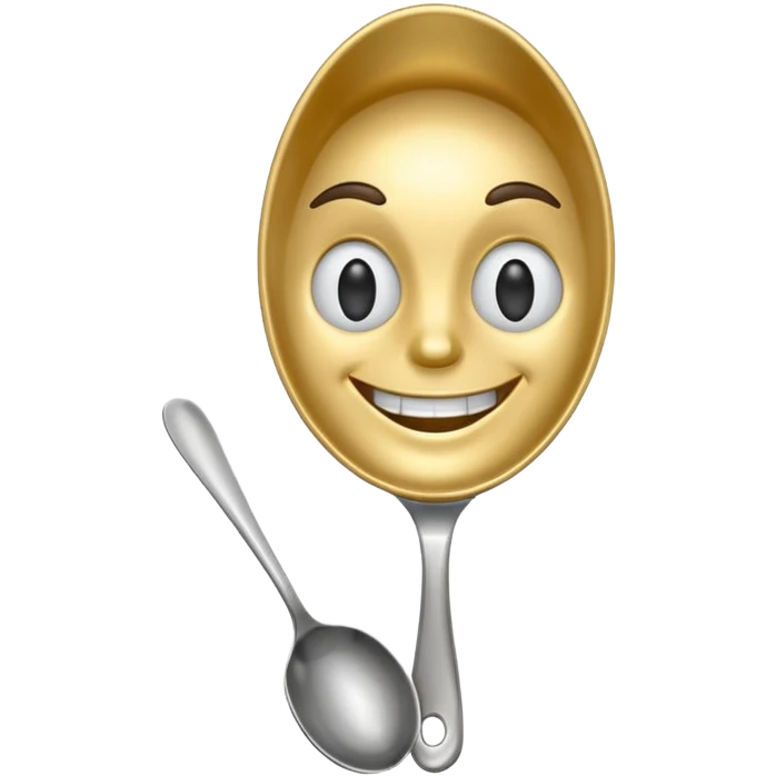 kaşık adam, a character made from a spoon emoji