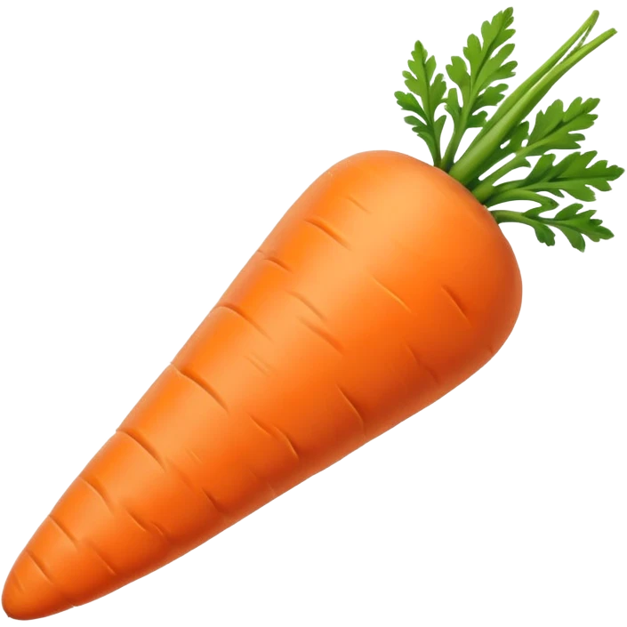 Create a carrot with a bend and a curve  emoji