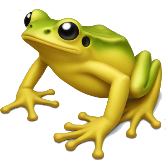 yellow frog movement emoj emoji